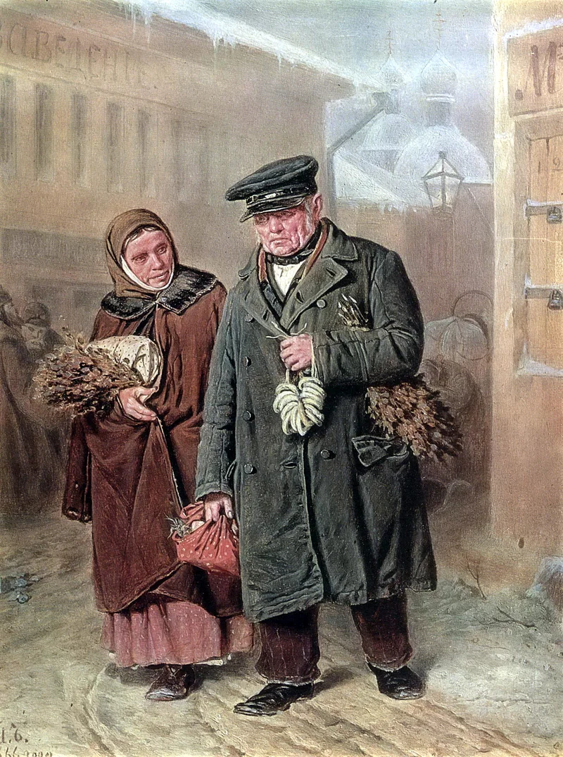 В. Г. Перов. «Чистый понедельник», 1866 год — первый день поста. Третьяковская галерея