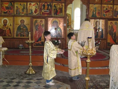 Божественная литургия в Свято Алексиевском соборе 7 июля 2015 года