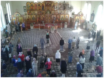 Праздничная литургия Входа Господня в Иерусалим прошла в Свято — Алексиевском соборе