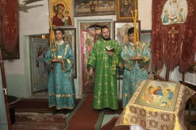 Богослужение архиерейским чином в Денау