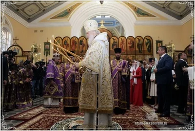 Святейший Патриарх Кирилл совершил вечернее богослужение в соборе святителя Алексия Московского в Самарканде. 30. 09. 2017.