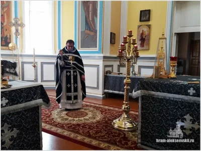 Освящение колива в Свято — Алексиевском соборе