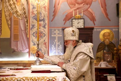 В праздник Крещения Господня митрополит Викентий совершил Литургию в кафедральном соборе города Ташкента