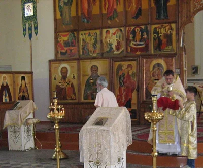 Божественная литургия в Свято Алексиевском соборе 7 июля 2015 года