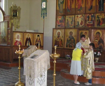 Божественная литургия в Свято Алексиевском соборе 7 июля 2015 года