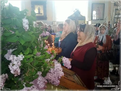 Праздничная служба на Вербное Воскресенье