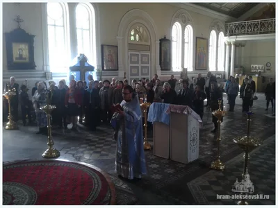 Литургия в праздник Благовещения Пресвятой Богородицы