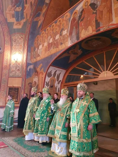 В день преставления преподобного Сергия Радонежского митрополит Ташкентский и Узбекистанский Викентий совершил Литургию в храме преподобного Иоанна Лествичника Московской духовной семинарии Троице-Сергиевой лавры