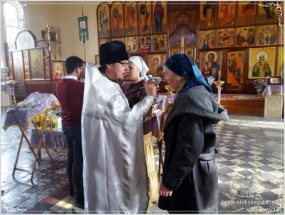 В нашем храме прошло Таинство Соборования