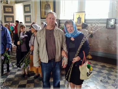 Праздничная служба на Вербное Воскресенье
