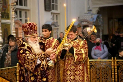 Новогодняя ночь в главном храме епархии