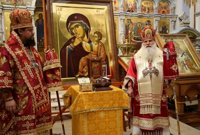 В Ташкент доставлен ковчег с частицей мощей святого великомученика Димитрия Солунского