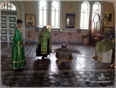 Праздничная служба на Вербное Воскресенье