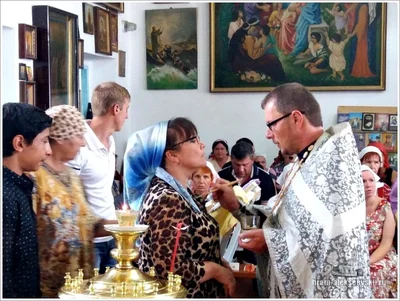 В Георгиевском храме г. Самарканда, состоялось Таинство Соборования