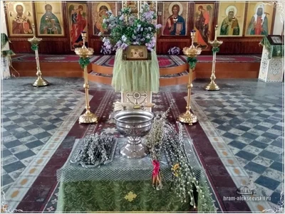Праздничная служба на Вербное Воскресенье