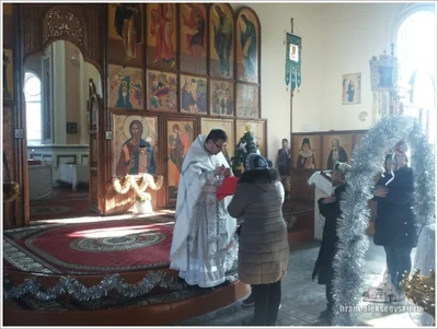 Божественная Литургия и чин Великого освящения воды в в навечерие Богоявления (Крещенский сочельник).