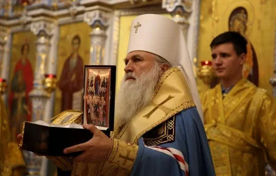 В кафедральный собор Ташкента из Сербии доставлены святые мощи святителя Николая Сербского и преподобного Иустина