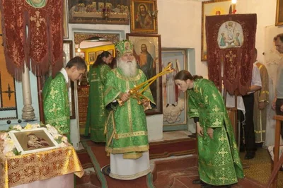 Богослужение архиерейским чином в Денау