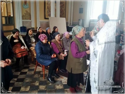 В нашем храме прошло первое Таинство Соборования