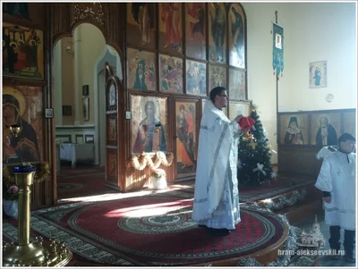 Божественная Литургия и чин Великого освящения воды в в навечерие Богоявления (Крещенский сочельник).
