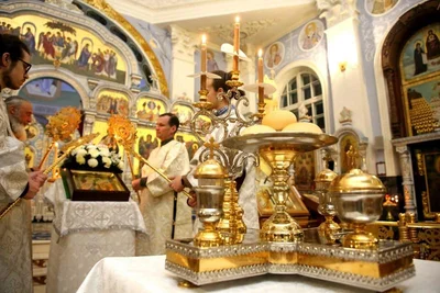 В праздник Крещения Господня митрополит Викентий совершил Литургию в кафедральном соборе города Ташкента