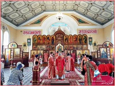 Архипастырский пасхальный визит в Свято — Алексиевский собор