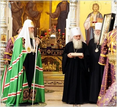 Патриарх Кирилл совершил великий чин освящения главного храма епархии и всего Среднеазиатского митрополичьего округа