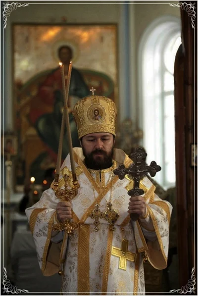 Митрополит Волоколамский Иларион (Алфеев) в Алексиевском Соборе