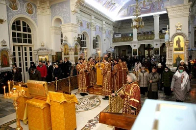 Новогодняя ночь в главном храме епархии