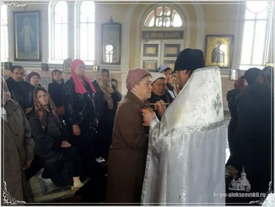 В нашем храме прошло Таинство Соборования