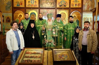 Митрополит Викентий в Троицком монастыре (октябрь 2019)