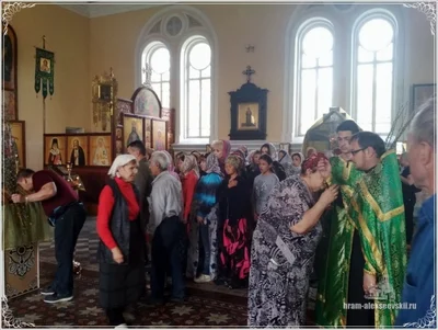 Праздничная служба на Вербное Воскресенье