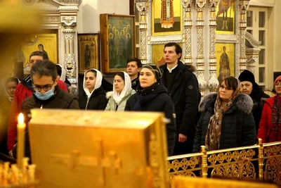 Новогодняя ночь в главном храме епархии