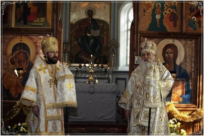 Митрополит Волоколамский Иларион (Алфеев) в Алексиевском Соборе