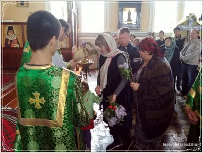 Праздничная служба на Вербное Воскресенье