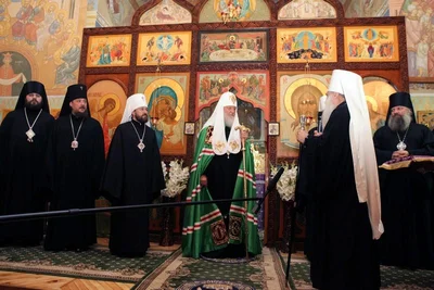 Предстоятель Русской Православной Церкви посетил Свято-Троицкий Никольский женский монастырь