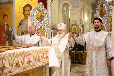 В праздник Крещения Господня митрополит Викентий совершил Литургию в кафедральном соборе города Ташкента