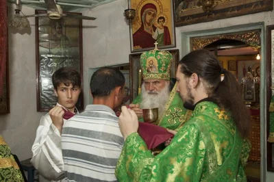 Богослужение архиерейским чином в Денау
