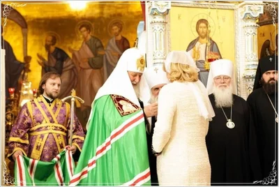 Патриарх Кирилл совершил великий чин освящения главного храма епархии и всего Среднеазиатского митрополичьего округа