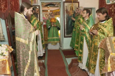 Богослужение архиерейским чином в Денау