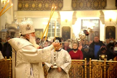 В праздник Крещения Господня митрополит Викентий совершил Литургию в кафедральном соборе города Ташкента