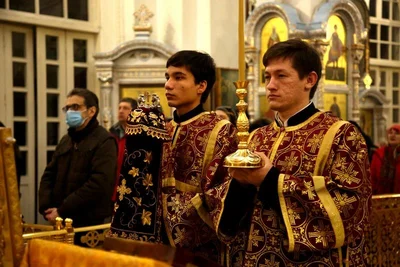 Новогодняя ночь в главном храме епархии