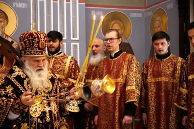 Новогодняя ночь в главном храме епархии