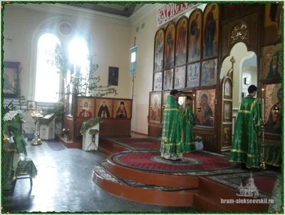 Праздник Святой Троицы в Алексиевском соборе