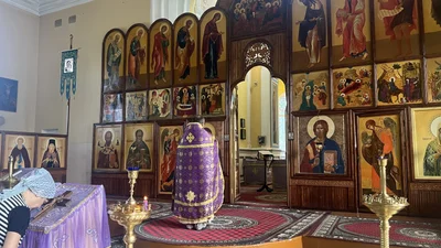 Молебен в день памяти святого благоверного князя Игоря Черниговского — небесного покровителя настоятеля собора