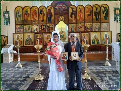 Венчание тружеников собора Бориса и Галины