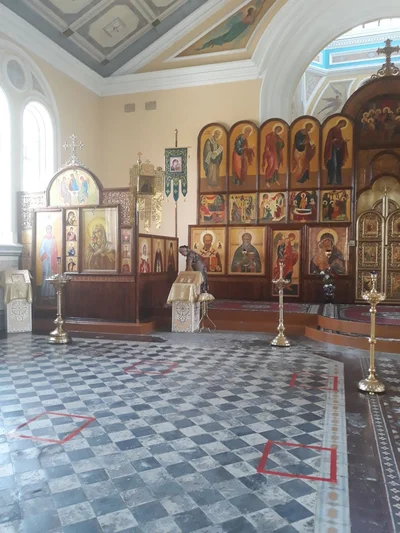 Подготовка Свято-Алексиевского собора к открытию после карантина