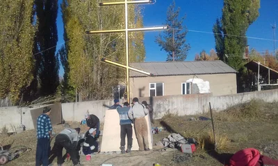 В Иссык-Кульском благочинии установлен поклонный крест в память убиенных и репрессированных христиан