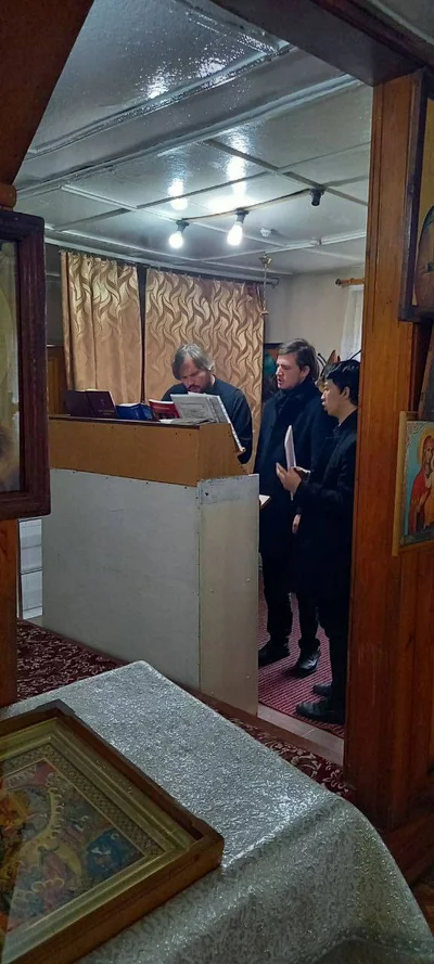 Архиерейская Литургия в храме Покрова Пресвятой Богородицы города Карши