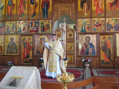 Божественная литургия в Свято Алексиевском соборе 7 июля 2015 года
